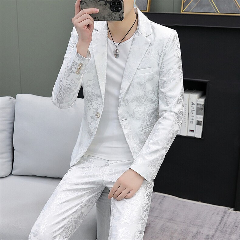 507A-T886-P1252025春夏时尚个性夜店男士西服西裤两件套,男装西服,星座507A（原星座306B-2）
