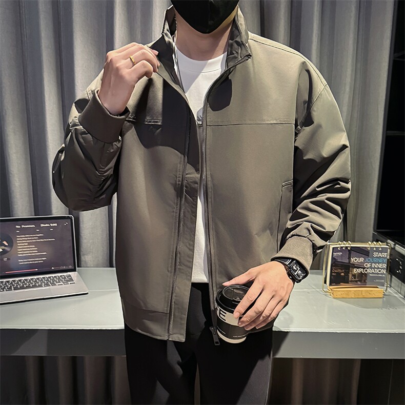 社会小伙秋装新款男时尚夹克男店主外套JK80-P78控128黑色,男装夹克,星座301B-1