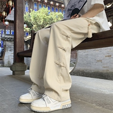 新中式风盘扣裤子夏季垂感长裤（现货）KK176-特P30控58，男装休闲裤，星座1213