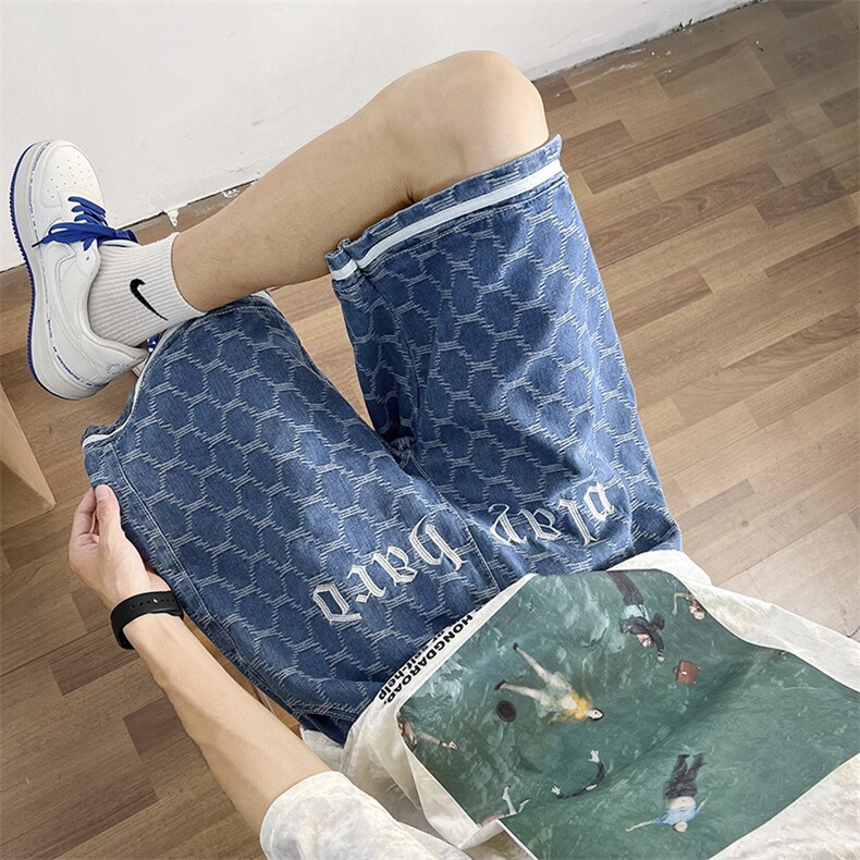 男夏季潮流时尚休闲短裤N835P35,男装牛仔裤,星座1116-2