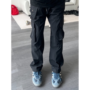【有货】黑色工装裤男款户外登山美式机能冲锋裤KZA139LL-特P43图片