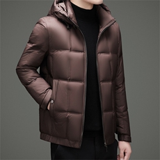 主推冬款新标90绒子白鸭绒羽绒服外套中年男加厚羽绒服夹克，男装夹克，钱塘723