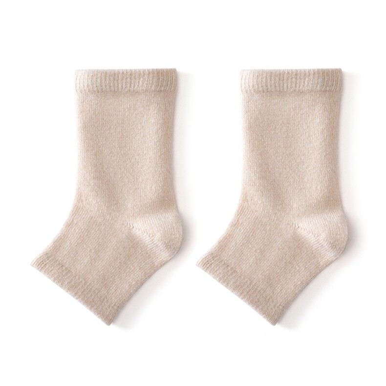 2025舒适百搭简约秋冬新款保暖软糯护脚踝羊绒针织，袜子，臻歆羊绒