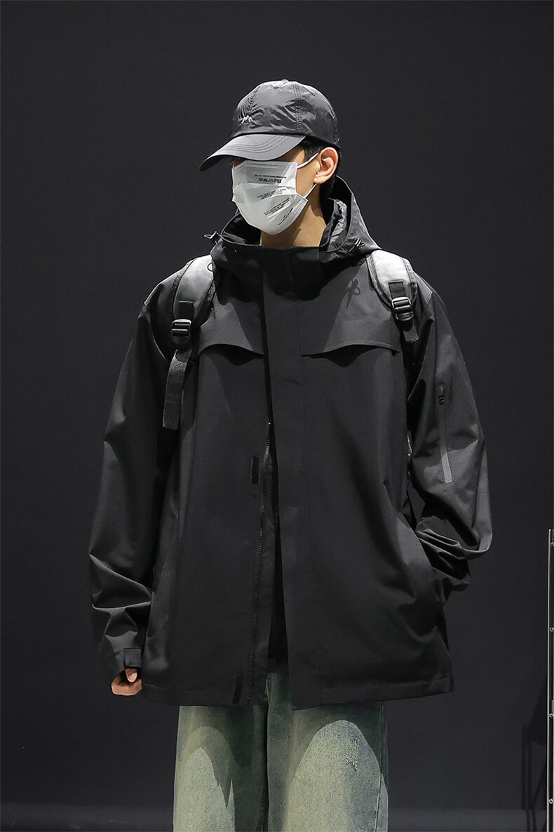 新款男女高品质户外登山服青少年学生冲锋衣夹克外套HS6606-P65,男装夹克,星座1206（原A206）