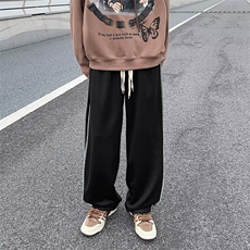 坠感秋季男裤ins高街百搭帅气潮流运动裤子K3006P30，男装休闲裤，星座1116-2