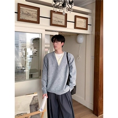 M403-P63气质慵懒潮流北极绒毛衣简约百搭流行日系新款，男装针织衫/毛衣，电商B323A