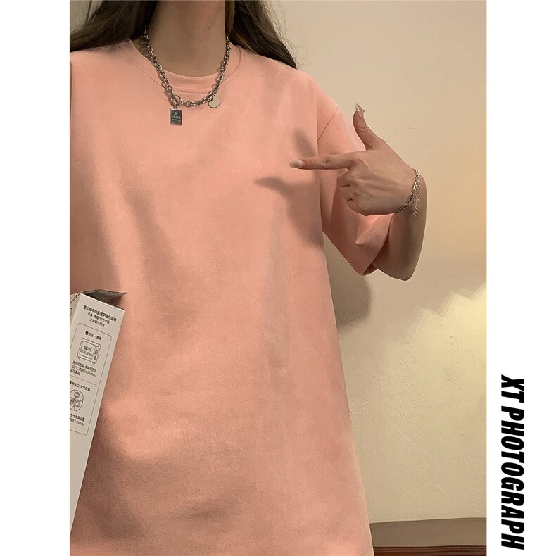 中性风麂皮绒短袖T恤男DT8766P23短裤男DK8767P32套装TZ8757P55,男装休闲套装,星座227-7