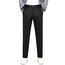 冬季加绒小西裤休闲裤男士厚款长裤青年修身休闲保暖九分裤SK955，男装休闲裤，星座224-3