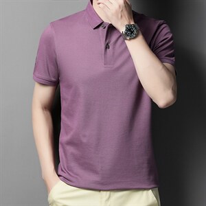 短袖T恤男纯色POLO衫夏季新款男士休闲潮流半袖体恤衫 P68图片