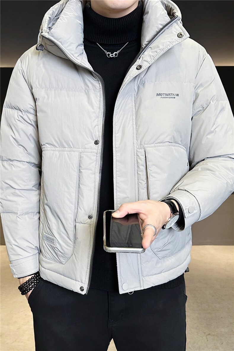 标50绒连帽男士羽绒服冬季2025新款休闲外套A313-2612-P225,男装羽绒服,电商A313