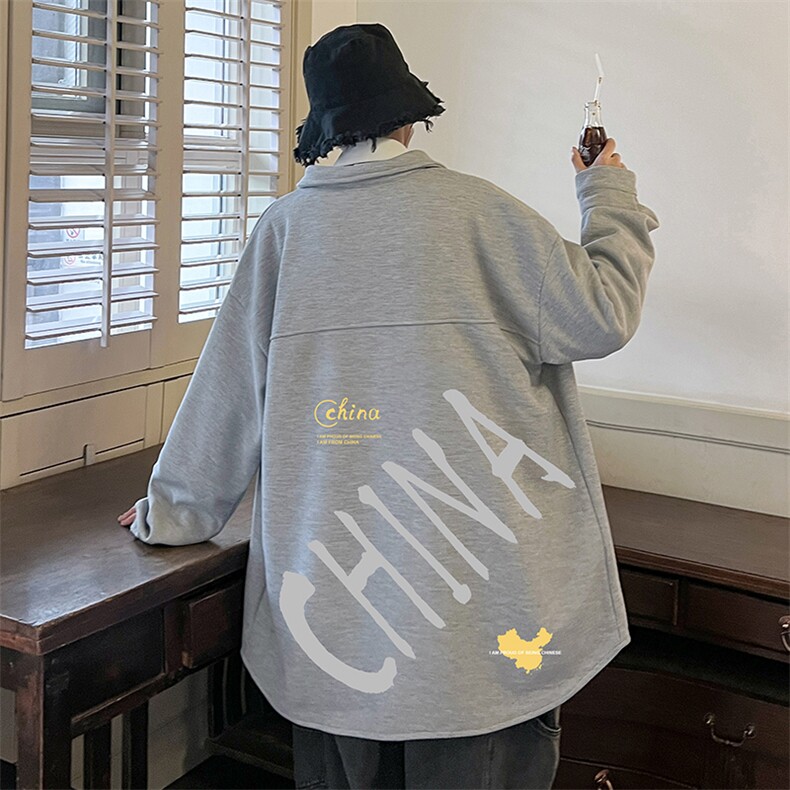 控58加厚加绒衬衫男大码长袖衬衣男外套HC79208-P38加绒款-P48,男装衬衫,电商A040