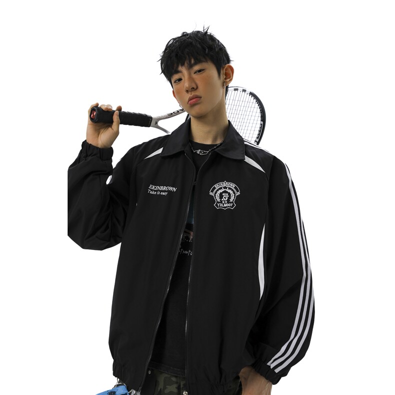 美式学院风刺绣设计大码M-5XL无影墙棒球服夹克男JK78073P79控128，男装夹克，星座227-7