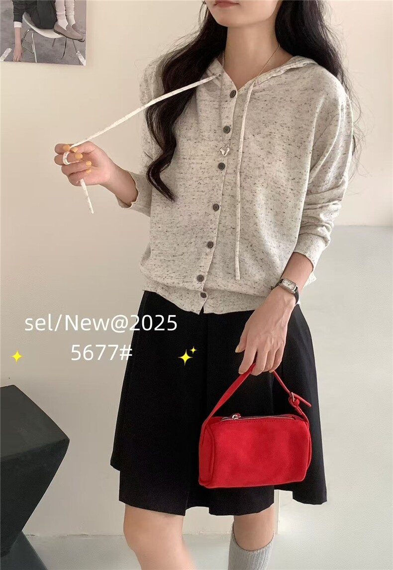 2025百搭简约时尚羊毛连帽款开衫,针织衫/毛衣,羿纯羊绒高端店