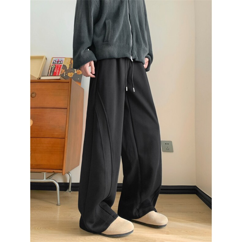 窄版阔腿裤女2025新款春秋冬季美式运动卫裤K012-P32，男装休闲裤，星座308B-2