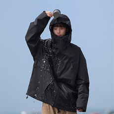 冬新防风防水拉链魔术贴滑雪服男大码加绒加厚夹克外套M19-P180，男装棉衣，电商A001-1