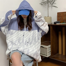 夏季男女防晒衣薄款潮流拼接速干帅气防紫外线外套A406F209P65，男装夹克，星座309（原A406）
