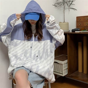夏季男女防晒衣薄款潮流拼接速干帅气防紫外线外套A406F209P65图片