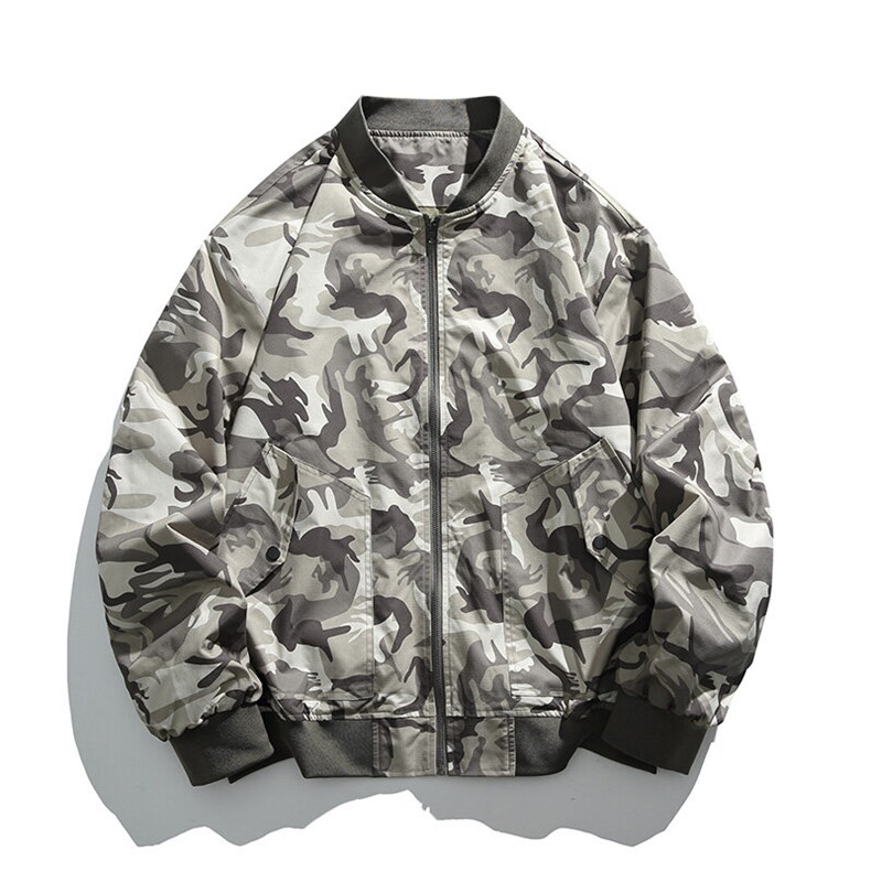 春季飞行服夹克外套男简约休闲百搭棒球服上衣迷彩P65JK837-P60,男装夹克,电商B306