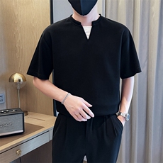 夏打底衫纯色百搭纯色圆领T恤短袖社会小伙A236-82558-特P38，男装T恤，电商A236