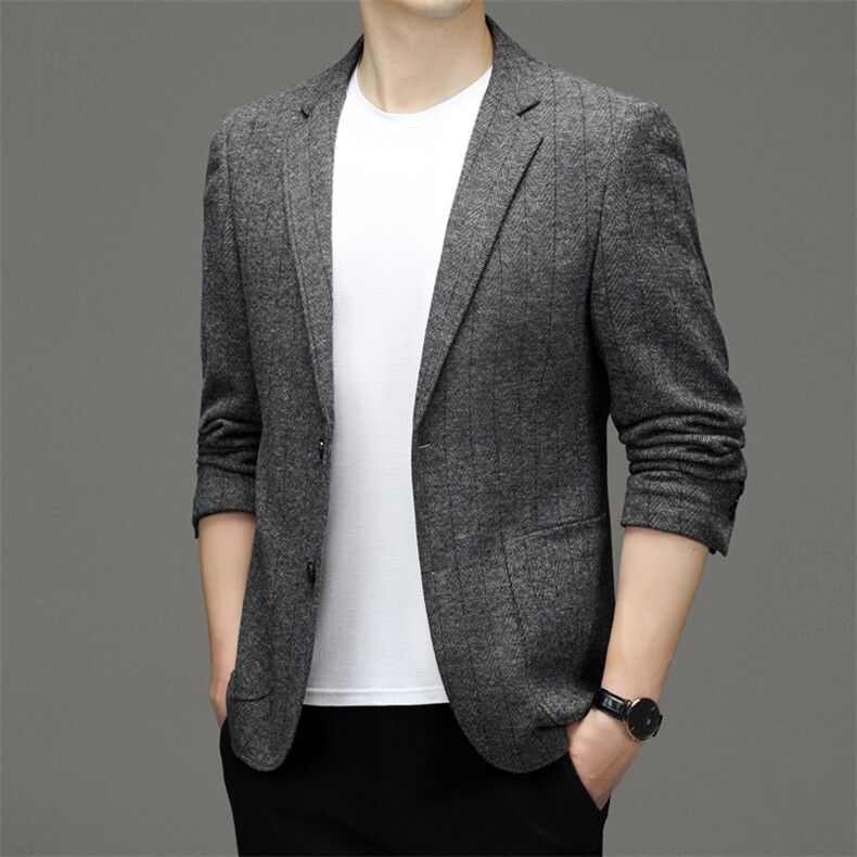 M888-1钱塘2020-2秋季新款中年男士西服商务休闲百搭外套P170,男装西服,钱塘207-2