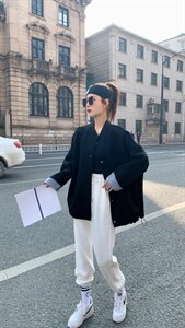 春季新款撞色外套图片