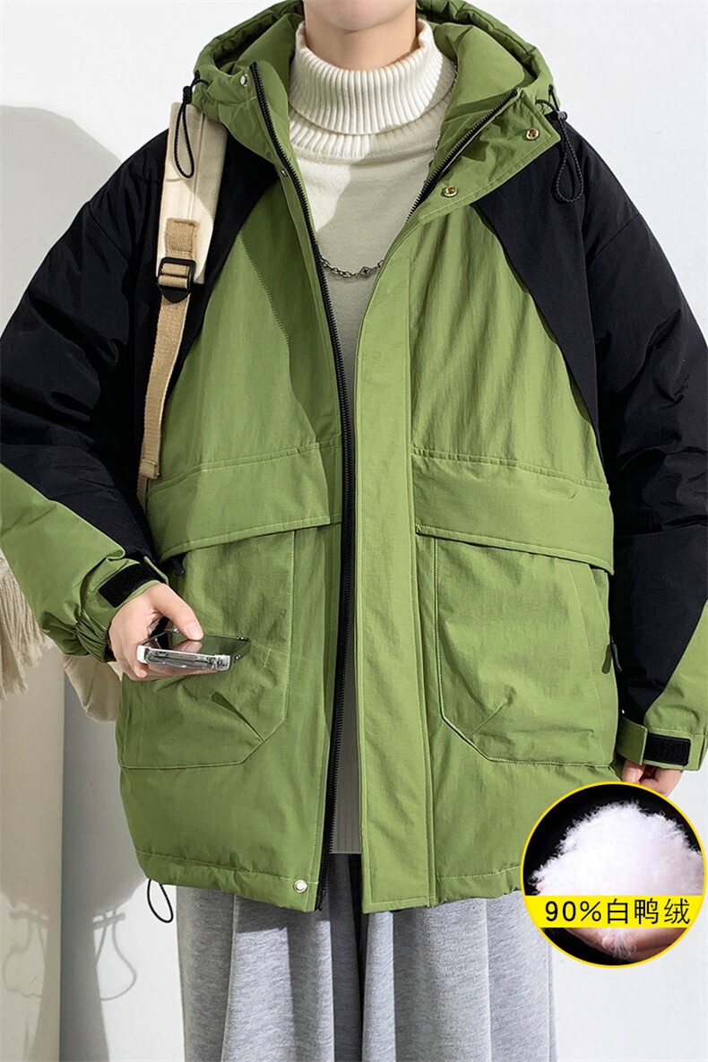 2023冬上新加绒加厚羽绒服宽松冲锋衣外套男女8319-P220控价318,男装羽绒服,电商A441-1