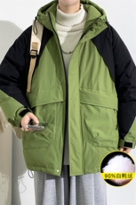 2023冬上新加绒加厚羽绒服宽松冲锋衣外套男女8319-P220控价318，男装羽绒服，电商A441-1