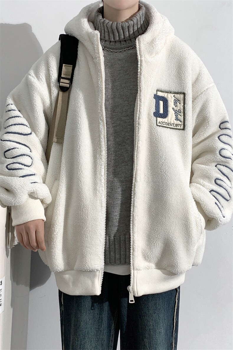 2024冬上新加绒加厚保暖棉衣羊羔绒连帽外套男女992-P110控价158,男装棉衣,电商A441-1