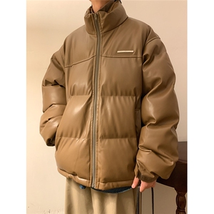 2022冬季新款立领宽松皮棉衣男百搭棉服XZ518-2-MY70图片