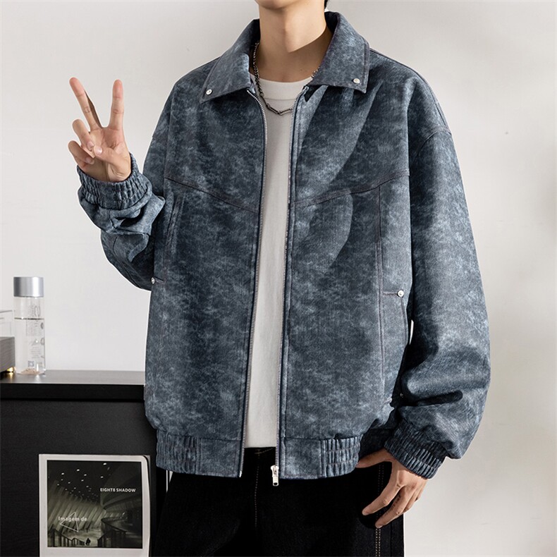 秋季现货大码休闲皮衣外套8570-P85控169大码元,男装皮衣,星座209