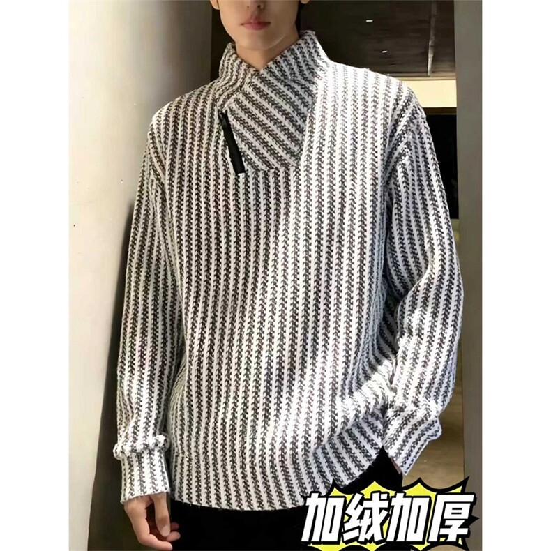 加绒加厚冬款男女休闲卫衣拉链高领宽松夹克外套WY64 P40加绒P45图片