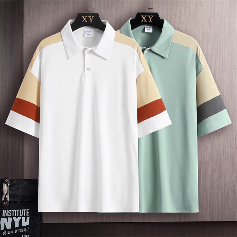 2023夏季新款短袖男木板挂拍潮流polo衫百搭半袖zdp2301-P40控58，男装Polo衫，星座717