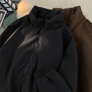 加绒加厚冬男立领棉衣灯芯绒保暖棉袄面包服外套MY9050 P90图片