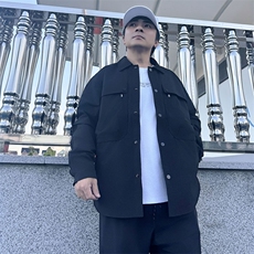 Y005衬衫大码夹克外套秋装休闲文艺中青年开衫多口袋薄款夹克外衣，男装衬衫，星座115A-3