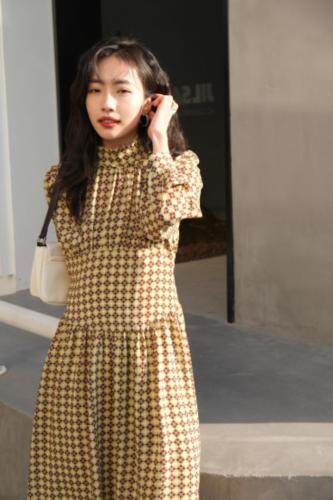 【现货】秋季设计师款连衣裙，女装连衣裙，易霏金熙