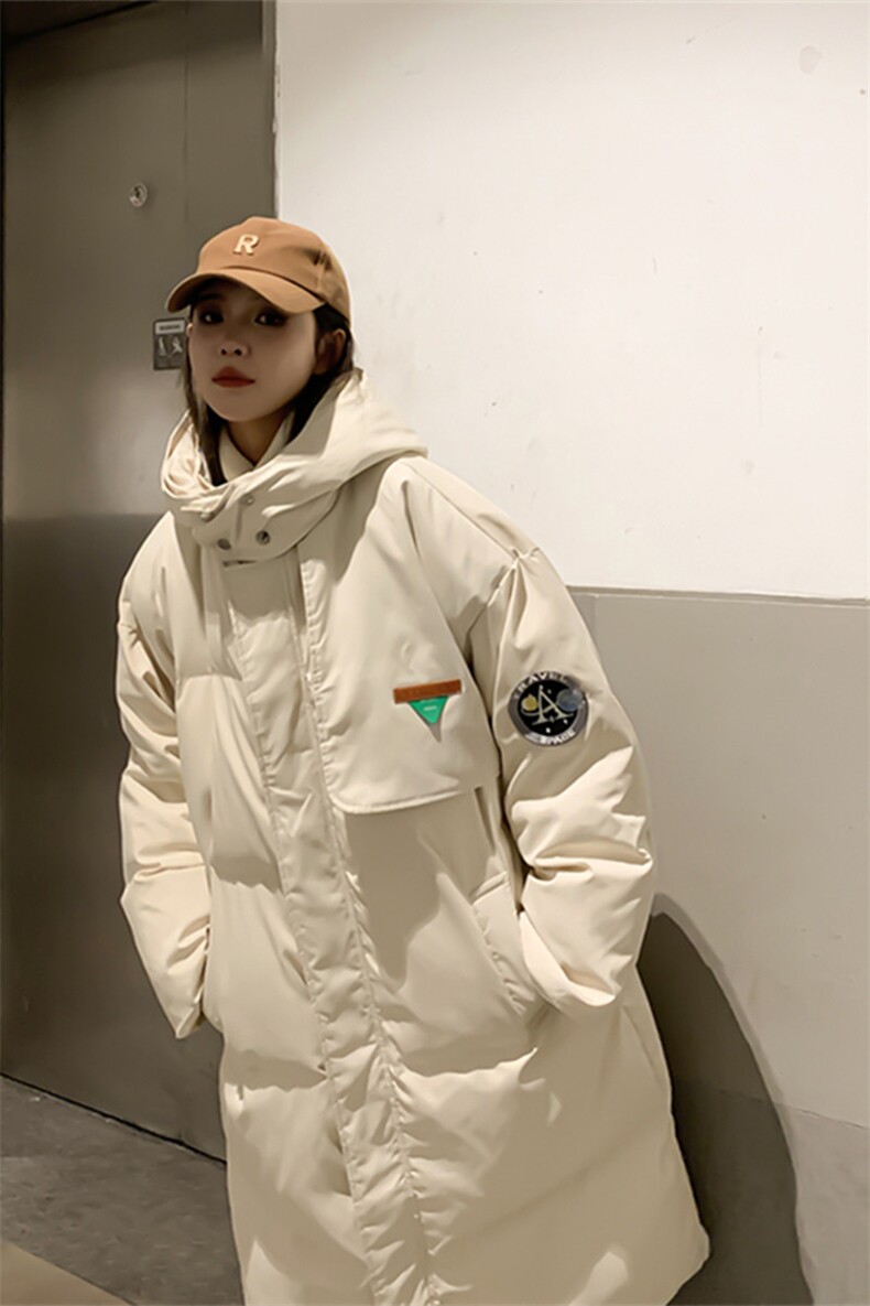 情侣装冬季中长款连帽棉衣男女美式高街加厚棉服812-MY668-P148,男装棉衣,星座812