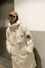 情侣装冬季中长款连帽棉衣男女美式高街加厚棉服812-MY668-P148，男装棉衣，星座812