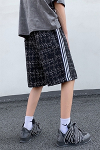 港风小香风短裤男士大码中裤男潮流五分裤DK8797P40控59图片