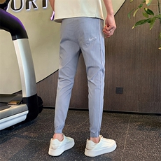 2025夏季新款休闲裤男士修身束脚裤男生裤子社会小伙901K328P45，男装休闲裤，星座901