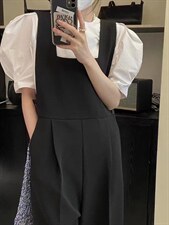 【夏季新款】韩版背带裤真两件套，其它，玩美