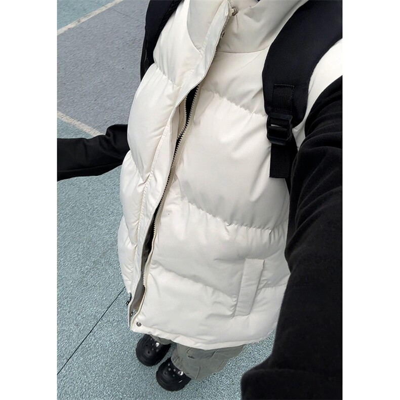 现货5W件冬季三防boxy短款立领棉衣马夹外套男女加厚马甲保暖棉服,男装棉衣,电商A486-1