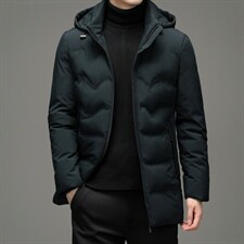 新款冬季中年男士外套棉衣厚款棉袄男装连帽棉服男ZELD9711-P150图片