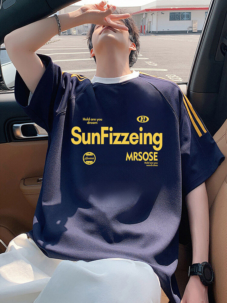 CT007短袖t恤男夏季新款潮牌男生体恤衫oversize大码美式圆领半袖,男装T恤,星座304A-1