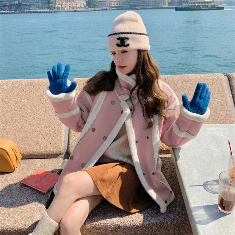 好数据流量25年冬装新款火焰复合皮毛一体外套182A-8521P190K268，女装皮草，浙宝182A