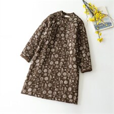 盘扣衣，女装棉衣/棉服，蓝院