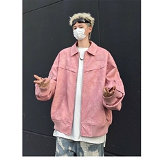 扎染皮衣外套男秋季美式复古高街水洗上衣春秋款潮牌痞帅炸街夹克，男装夹克，星座218-1（原230）