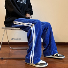 欧棉绒织带休闲裤直筒B342-K7011-P50控68，男装休闲裤，电商B342