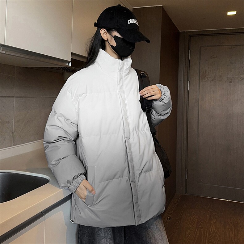 冬季男士新款加厚宽松立领渐变棉衣上衣外套青年棉服8890-特P55,男装棉衣,星座1403A