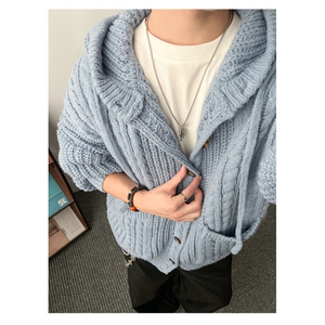 老钱风 950克超柔软北极绒针织开衫毛衣外套 W1569/特P75图片