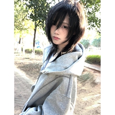 抖音得物高品质秋冬美式高街重磅结构辑明线纹理连帽卫衣外套W111，女装短外套，电商A486-1